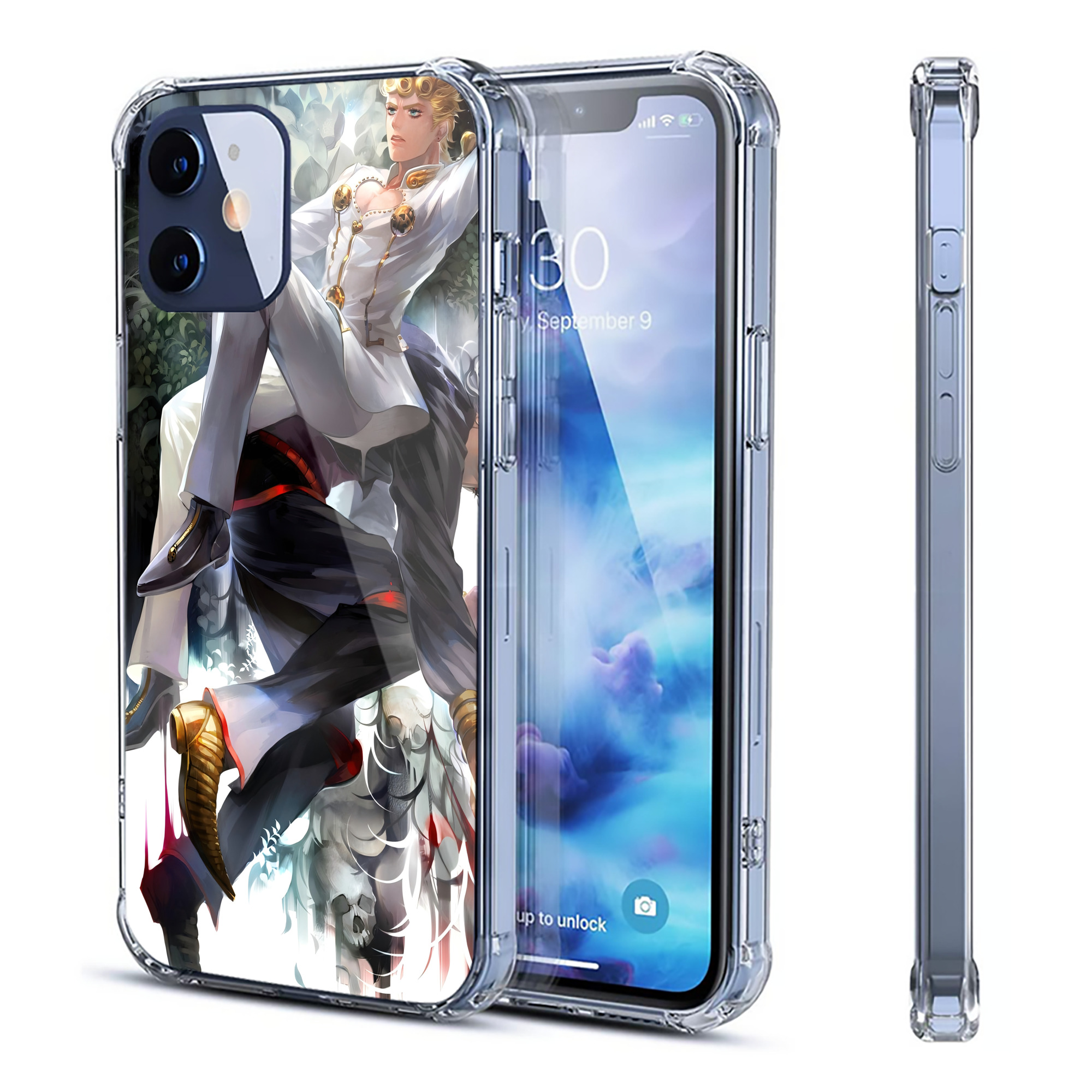 （画像用） ジョジョの奇妙な冒険 JoJo's Bizarre Adventure 【iPhone 12シリーズ対応】透明スマホケース（クリアソフトケース）